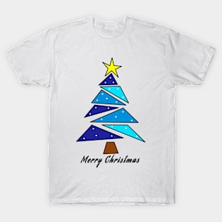 Blue Christmas tree T-Shirt